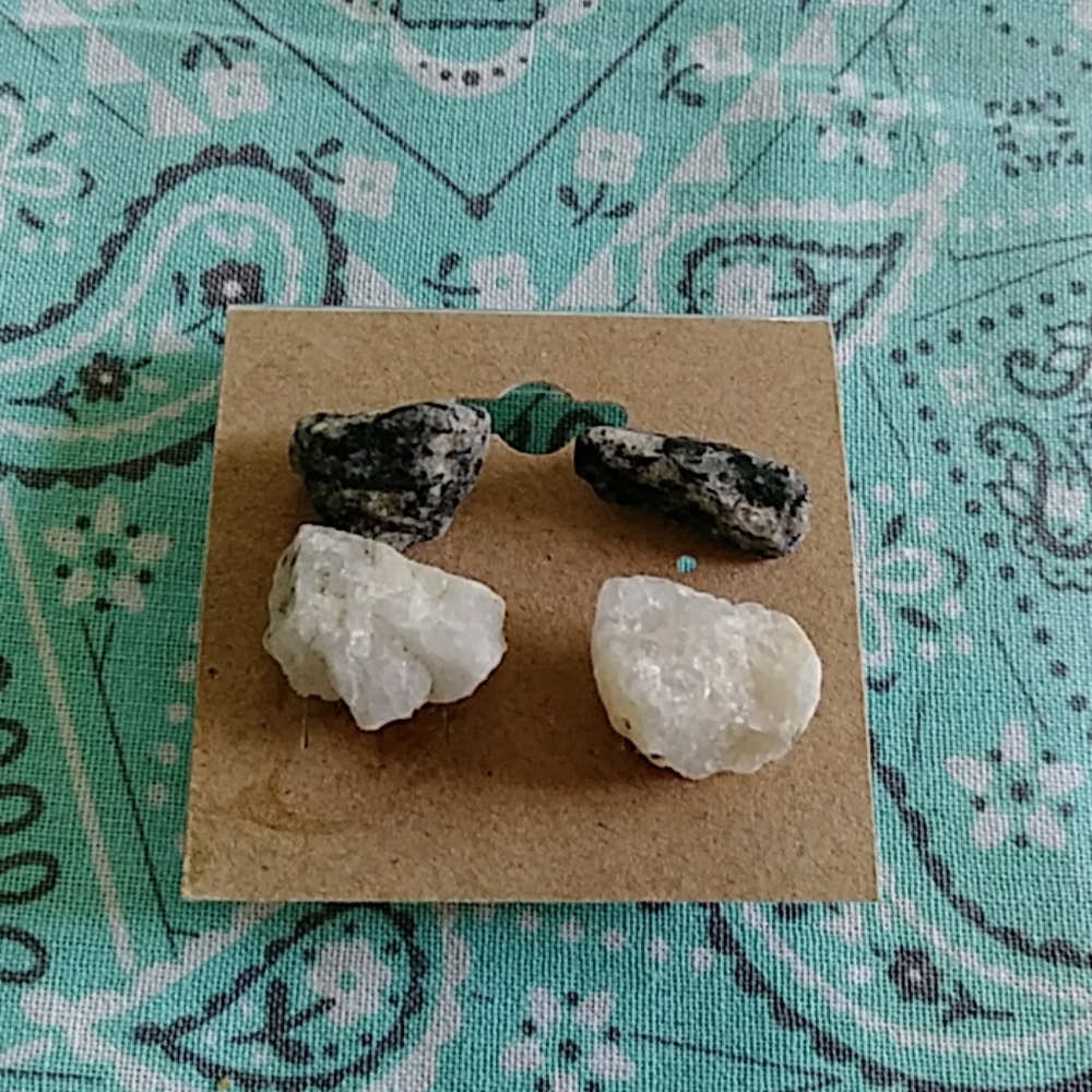 Handmade stone earrings